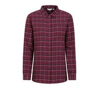 Mountain Warehouse Womens/Ladies Balsam Brushed Flannel Longline Shirt - Burgundy - Burgundy - 8 UK