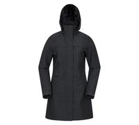 Mountain Warehouse Womens/Ladies Cloudburst Textured Waterproof Jacket - Black - 14 UK - Black - 54% Cotton/46% Polyester