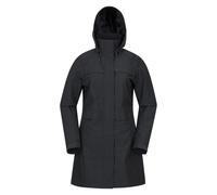 Mountain Warehouse Womens/Ladies Cloudburst Textured Waterproof Jacket - Black - 18 UK - Black - 54% Cotton/46% Polyester