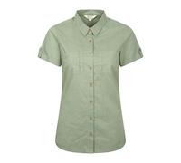 Mountain Warehouse Womens/Ladies Coconut Short-Sleeved Shirt - Light Khaki - 10 UK - Light Khaki - 100% Cotton