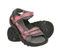 Mountain Warehouse Womens/Ladies Cyprus Chevron Sandals - Dark Pink - 6 UK - Dark Pink - 70% Mircofibre/20% Rubber/10% Neoprene