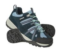 Mountain Warehouse Womens/Ladies Direction II Suede Wide Walking Shoes - Navy - 5 UK - Navy - 40% Leather/30% Textile/30% Synthetic