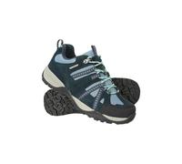 Mountain Warehouse Womens/Ladies Direction II Suede Wide Walking Shoes - Navy - Navy - 4 UK