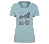 Mountain Warehouse Womens/Ladies Discover Padstow Printed T-Shirt (Blue) Cotton - Size 16 UK