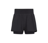 Mountain Warehouse Womens/Ladies Double Layered Running Shorts (Black) - Size 6 UK