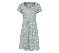 Mountain Warehouse Womens/Ladies Essentials Lora Floral Skater Dress (Pale Green) Cotton - Size 22 UK