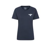 Mountain Warehouse Womens/Ladies Floral Bee Organic Loose Fit T-Shirt (Navy) - Size 12 UK