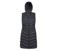 Mountain Warehouse Womens/Ladies Florence Padded Long Gilet - Black - 14 UK - Black - 70% Nylon/30% Polyester