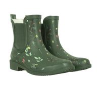 Mountain Warehouse Womens/Ladies Flowers Rubber Ankle Wellington Boots - Dark Khaki - 5 UK - Dark Khaki - 90% Rubber/10% EVA