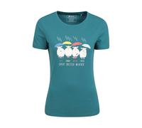 Mountain Warehouse Womens/Ladies Great British Weather T-Shirt - Teal - 12 UK - Teal