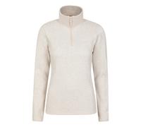 Mountain Warehouse Womens/Ladies Idris Half Zip Fleece Top - Beige - 22 UK - Beige - 100% Polyester