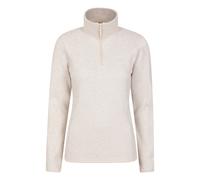 Mountain Warehouse Womens/Ladies Idris Half Zip Fleece Top (Beige) - Size 8 UK
