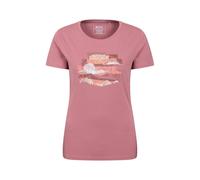 Mountain Warehouse Womens/Ladies Landscape Organic T-Shirt - Dark Pink - Dark Pink - 20 UK - 100% Organic Cotton