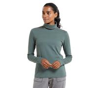Mountain Warehouse Womens/Ladies Meribel Cotton Roll Neck Long-Sleeved Top - Khaki - Khaki - 8 UK
