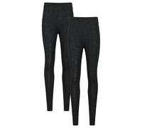 Mountain Warehouse Womens/Ladies Merino Wool Base Layer Bottoms (Pack of 2) - Black - 8 UK - Black