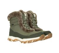 Mountain Warehouse Womens/Ladies Ohio Thermal Short Shaft Snow Boots - Light Khaki - 5 UK - Light Khaki - 90% Faux Fur/5% TPR/5% Thinsulate