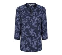 Mountain Warehouse Womens/Ladies Petra Floral 3/4 Sleeve Shirt (Navy) Cotton - Size 14 UK