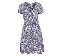 Mountain Warehouse Womens/Ladies Santorini Floral Jersey Wrap Dress (Grey) - Size 6 Regular