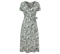 Mountain Warehouse Womens/Ladies Santorini Floral Wrap Midi Dress (Khaki Green) - Size 10 UK