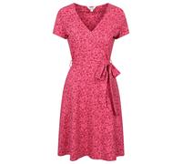 Mountain Warehouse Womens/Ladies Santorini Flower Jersey Wrap Dress - Red - 6 UK - Red - 95% Cotton/5% Elastane