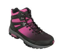 Mountain Warehouse Womens/Ladies Shadow Softshell Walking Boots - Dark Pink - 5 UK - Dark Pink - 50% Synthetic/50% Textile