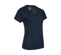 Mountain Warehouse Womens/Ladies Skye Slub Quick Dry T-Shirt - Navy - Navy - 16 UK - 100% Polyester