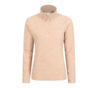 Mountain Warehouse Womens/Ladies Snowdon Melange Fleece Top - Light Beige - 4 UK - Light Beige - 100% Polyester