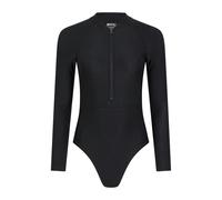 Mountain Warehouse Womens/Ladies Surfer Long-Sleeved One Piece Swimsuit - Jet Black - 12 UK - Jet Black - 100% Mixed
