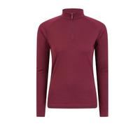 Mountain Warehouse Womens/Ladies Talus Zip Neck Long-Sleeved Thermal Top - Pink - Pink - 6 UK