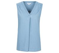 Mountain Warehouse Womens/Ladies Tuscany Chambray Sleeveless Shirt (Light Blue) Cotton - Size 6 UK