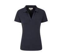 Mountain Warehouse Womens/Ladies UV Protection Polo Shirt - Navy - 10 UK - Navy - 56% Cotton/40% Polyester/4% Elastane