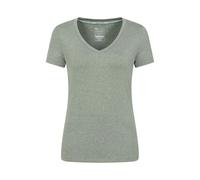 Mountain Warehouse Womens/Ladies Vitality V Neck T-Shirt - Khaki Green - Khaki Green - 16 UK - 90% Polyester/10% Elastane