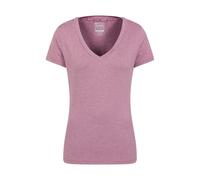 Mountain Warehouse Womens/Ladies Vitality V Neck T-Shirt - Pink - Pink - 6 UK - 90% Polyester/10% Elastane