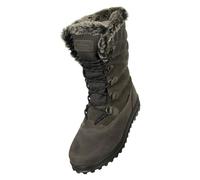 Mountain Warehouse Womens/Ladies Vostok Leather Snow Boots - Grey - 4 UK - Grey - 60% Leather/15% Textile/15% Synthetic