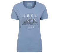 Mountain Warehouse Womens Lake District Printed T-Shirt - Dark Blue - 10 UK - Dark Blue - 100% Mixed