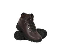 Mountain Warehouse Latitude II Extreme Womens Waterproof Leather Walking Boots - IsoDry Ladies Shoes with Vibram Sole - Autumn, Winter Hiking, Outdoors & Walking Dark Brown Adult Shoe Size 8.5