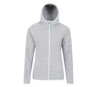 Mountain Warehouse Women's Lleyn II Melange Full Zip Hoodie - Grey - Grey - 20 UK - 100% Microfleece