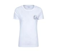 Mountain Warehouse Womens London Short-Sleeved T-Shirt - White - 20 UK - White - 100% Organic Cotton
