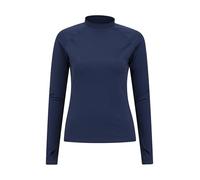 Mountain Warehouse Womens Long Sleeve Rash Vest - SPF50+ Sun Protection Ladies Rash Guard, Quick Drying Rash Top, Flat Seams, Stretchable - for Swimming, Navy Women's Size 20