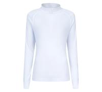 Mountain Warehouse Womens Long Sleeved Zip Neck Top Base Layer Lightweight