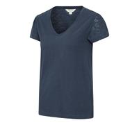 Mountain Warehouse Womens Malaga Broderie Sleeve T-Shirt - Navy - 12 UK - Navy - 100% Cotton