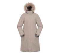 Mountain Warehouse Womens Meadow Borg Lined Waterproof Padded Jacket - Light Beige - 18 UK - Light Beige - 100% Mixed