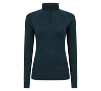 Mountain Warehouse Women's Merino Wool Zip Neck Thermal Top - Teal - Teal - 12 UK
