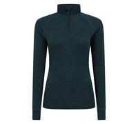 Mountain Warehouse Women's Merino Wool Zip Neck Thermal Top - Teal - Teal - 8 UK