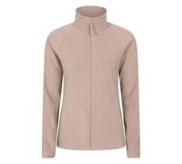 Mountain Warehouse Raso Womens Fleece - Soft Touch Ladies Sweater Top with Full Zip, Microfleece - Best for Spring Summer Daily Use, Outdoors & Travelling Dark Beige Women's Size 10
