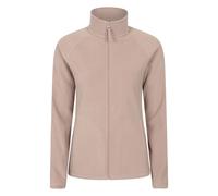 Mountain Warehouse Raso Womens Fleece - Soft Touch Ladies Sweater Top with Full Zip, Microfleece - Best for Spring Summer Daily Use, Outdoors & Travelling Dark Beige Women's Size 8