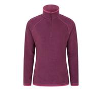 Mountain Warehouse Women's Montana Half Zip Fleece Top - Berry - 12 UK - Berry - 100% Polyester