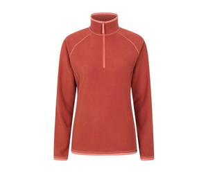 Mountain Warehouse Womens Montana Half Zip Fleece Top - Burnt Orange - 18 UK - Burnt Orange - 100% Polyester