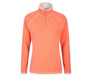 Mountain Warehouse Women's Montana Half Zip Fleece Top - Coral - 6 UK - Coral - 100% Polyester