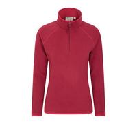Mountain Warehouse Women's Montana Half Zip Fleece Top - Dark Red - 18 UK - Dark Red - 100% Polyester